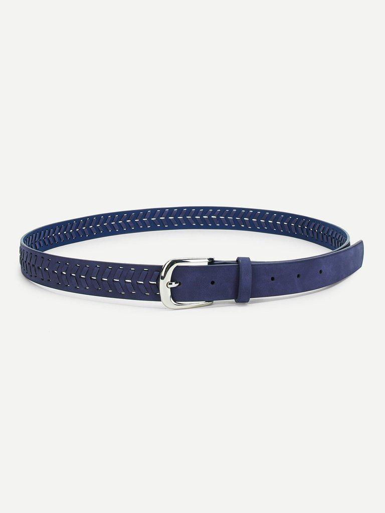 Metal Buckle Braided Belt-accessories-Des Mess