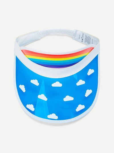 Clouds Pattern Visor Hat--Des Mess