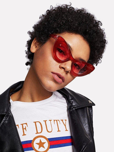 Tinted Lens Cat Eye Sunglasses-accessories-Des Mess