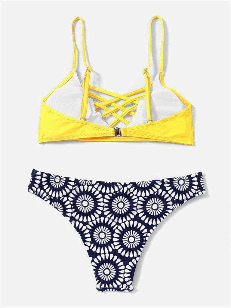 Criss Cross Bikini Set-swimwear-Des Mess
