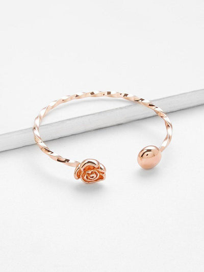 Twisted Rope Cuff Bangle--Des Mess