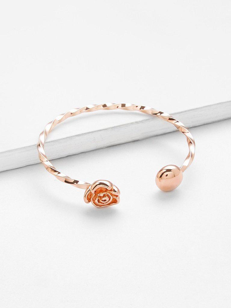 Twisted Rope Cuff Bangle--Des Mess