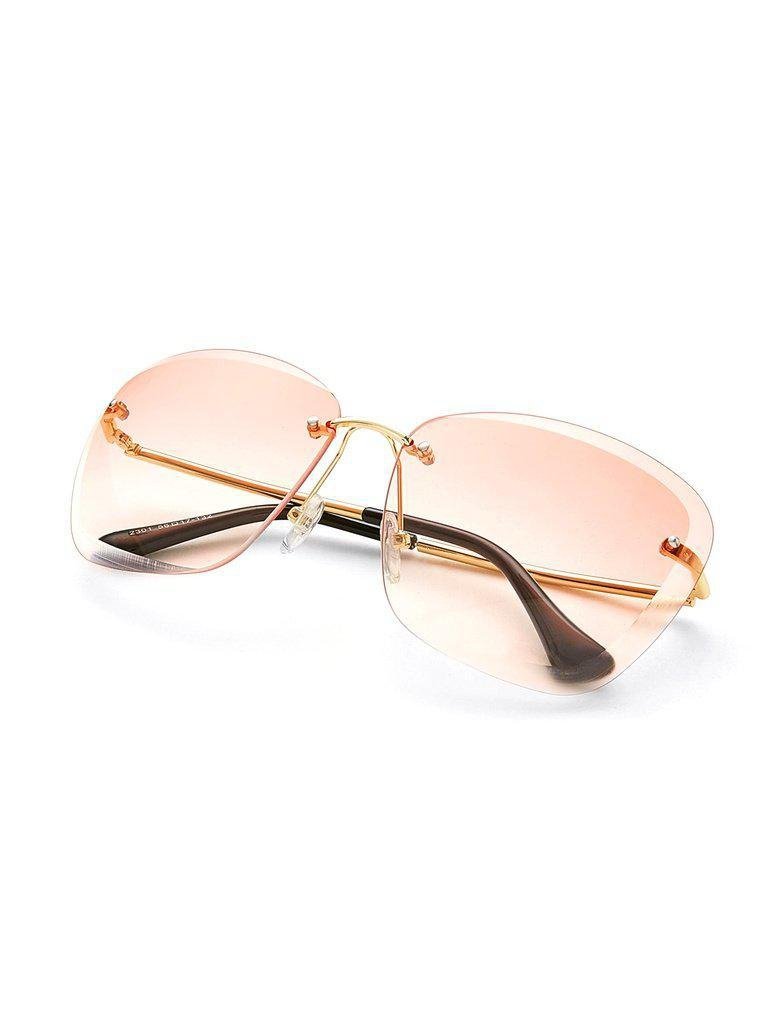 Rimless Tinted Lens Sunglasses-accessories-Des Mess