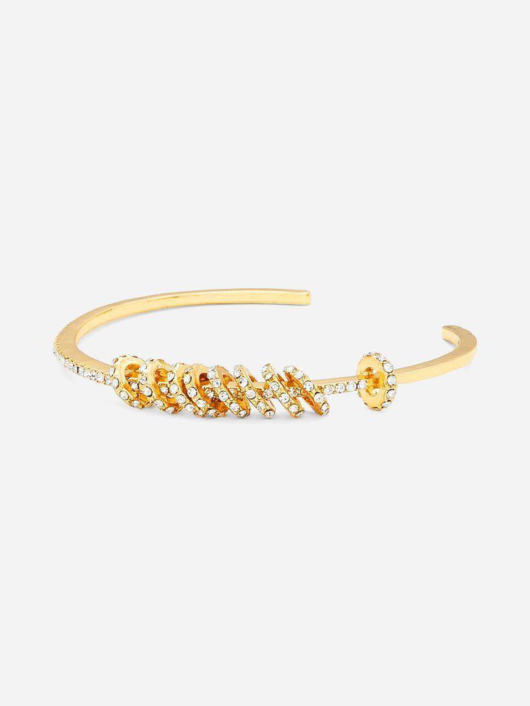 Mini Ring Decorated Cuff Bracelet--Des Mess