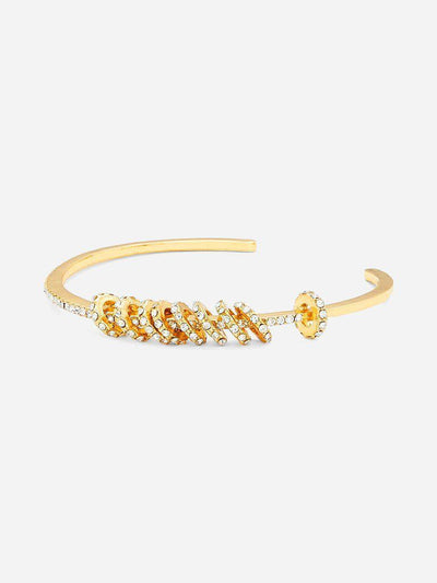 Mini Ring Decorated Cuff Bracelet--Des Mess