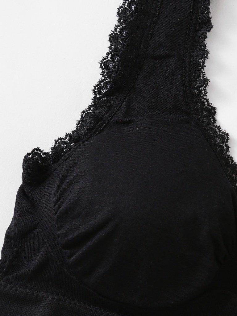 Lace Edge Ruched Detail Sports Bra-sportswear-Des Mess