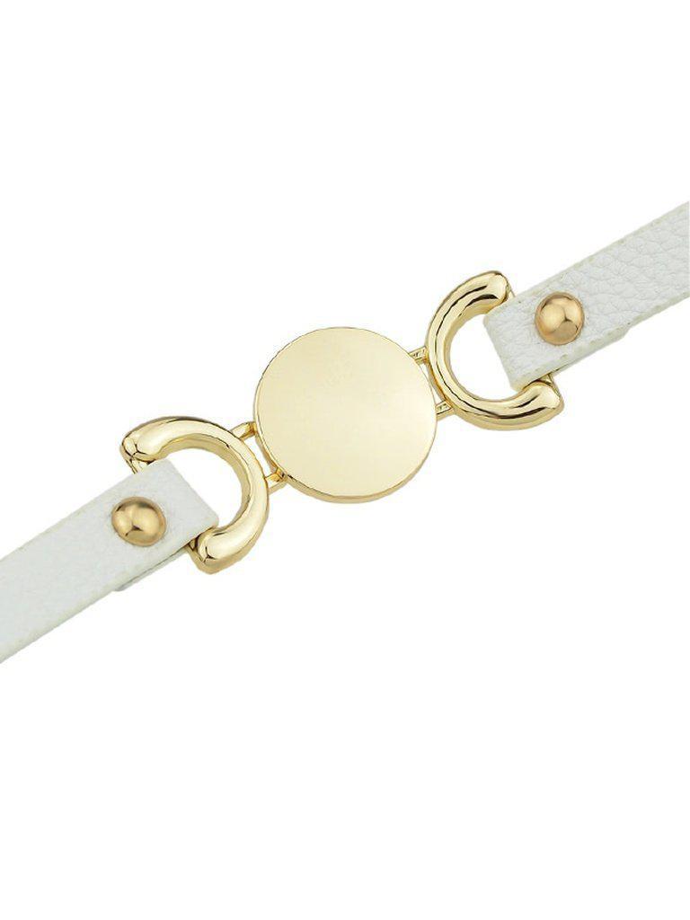 White Multi-Layer Winding Wide Bracelet--Des Mess