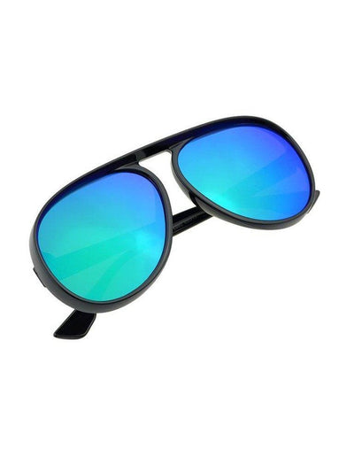 Green Large Frame Thick Side Sunglasses-accessories-Des Mess