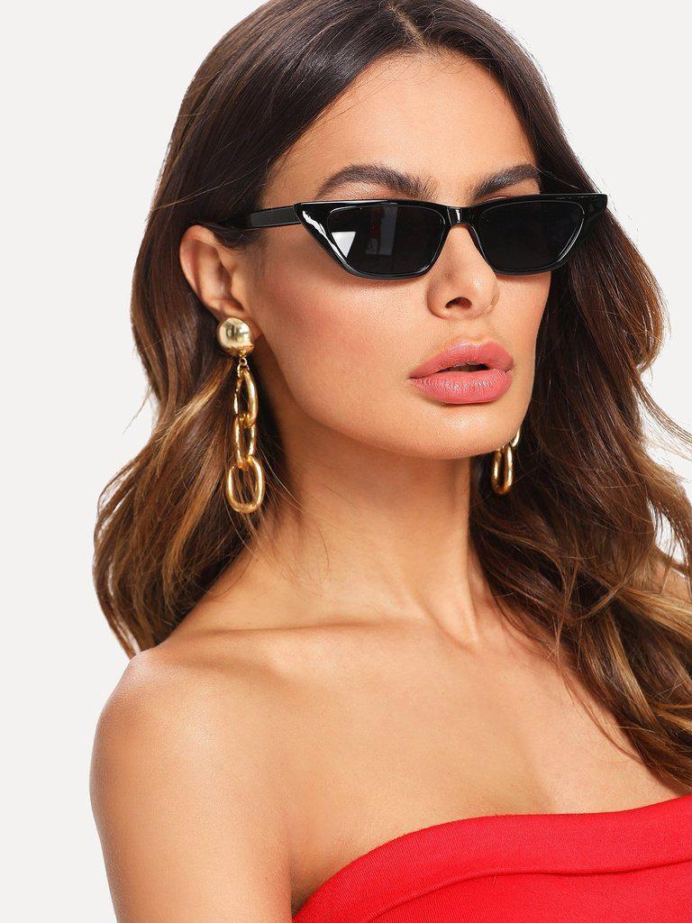 Cat Eye Mirror Lens Sunglasses-accessories-Des Mess