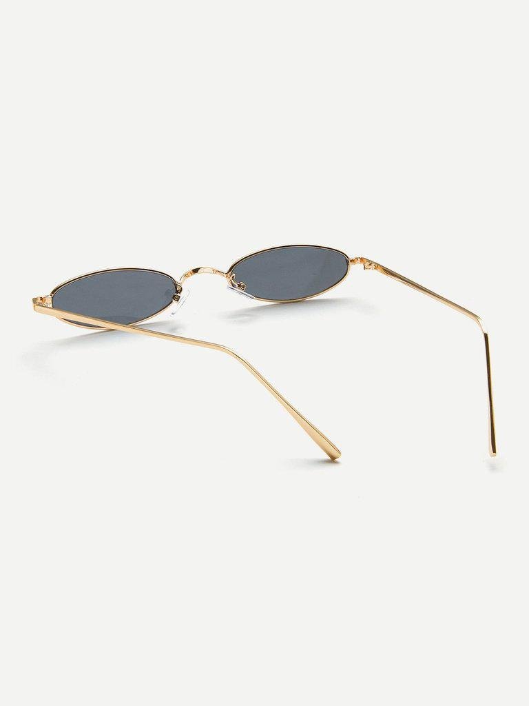 Metal Frame Flat Lens Sunglasses-accessories-Des Mess