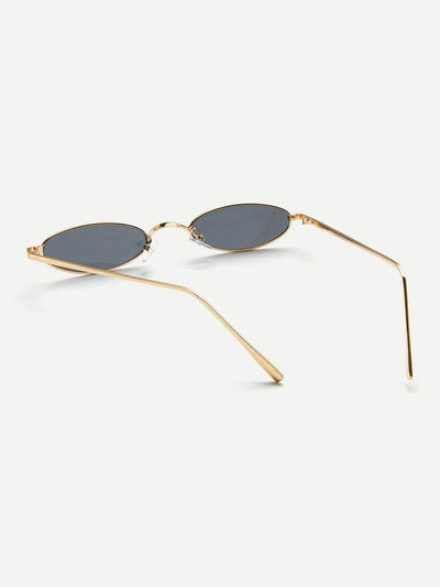 Metal Frame Flat Lens Sunglasses-accessories-Des Mess