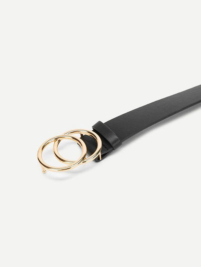 Double Circle Buckle Belt-accessories-Des Mess