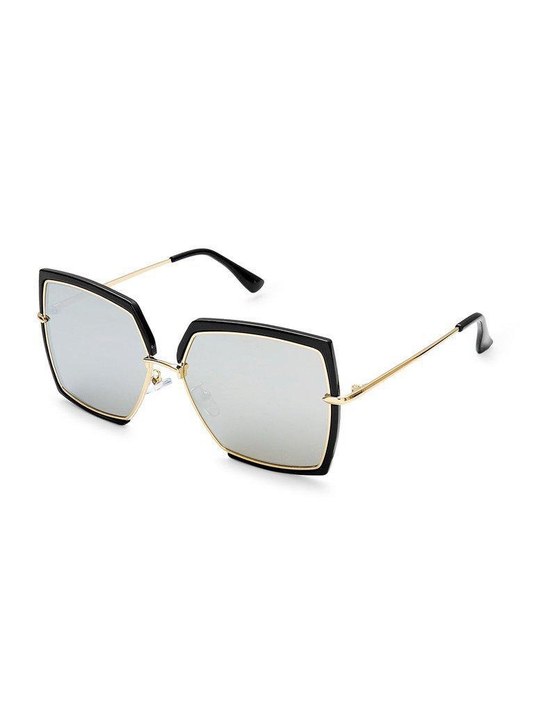 Irregular Flat Lens Sunglasses-accessories-Des Mess