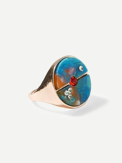Rhinestone Detail Ring-jewelry-Des Mess