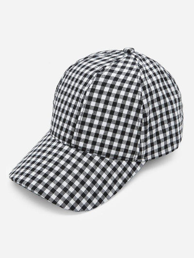 Gingham Baseball Cap--Des Mess