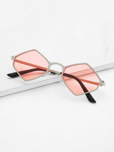 Metal Frame Tinted Lens Sunglasses-accessories-Des Mess