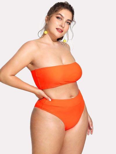 Bandeau Bikini Set-swimwear-Des Mess