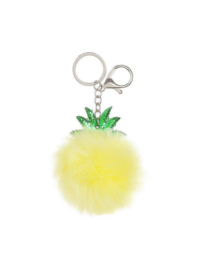 Pineapple Shaped Keychain With Pom Pom-others-Des Mess