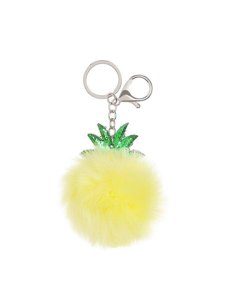 Pineapple Shaped Keychain With Pom Pom-others-Des Mess