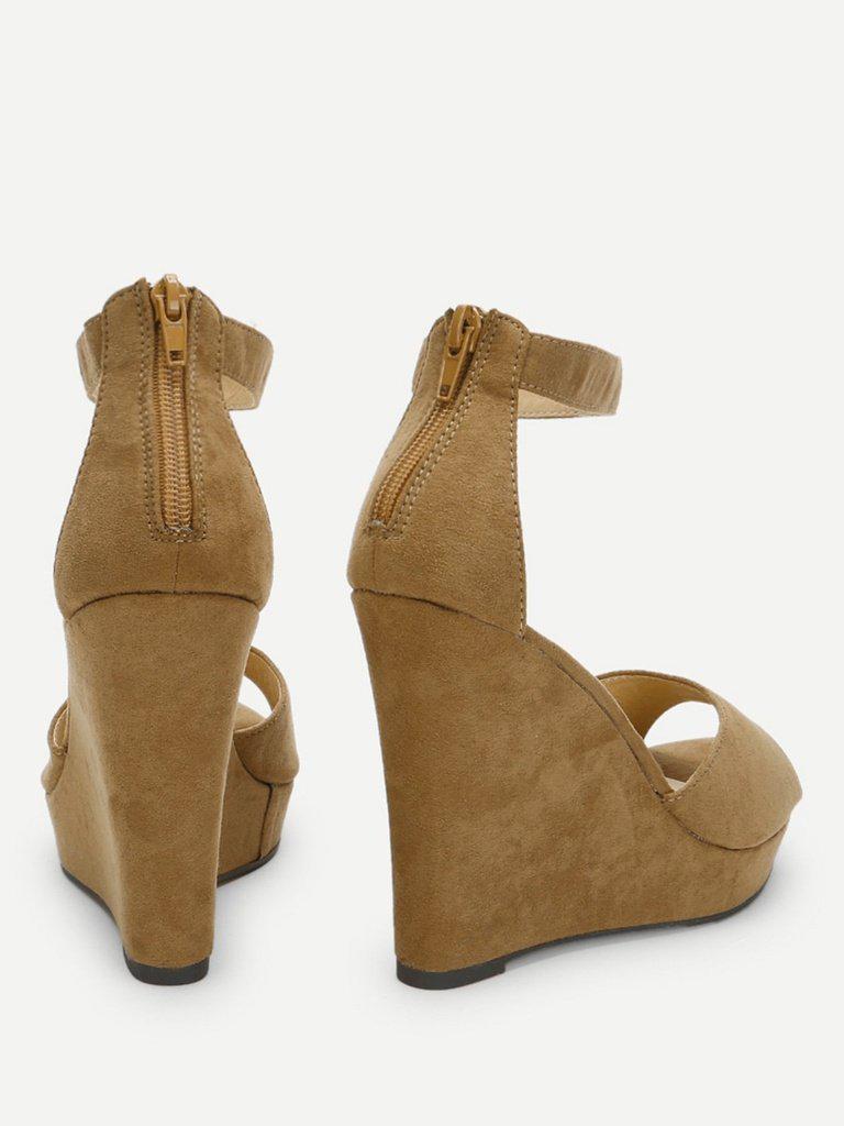 Two Part Wedge Sandals-shoes-Des Mess