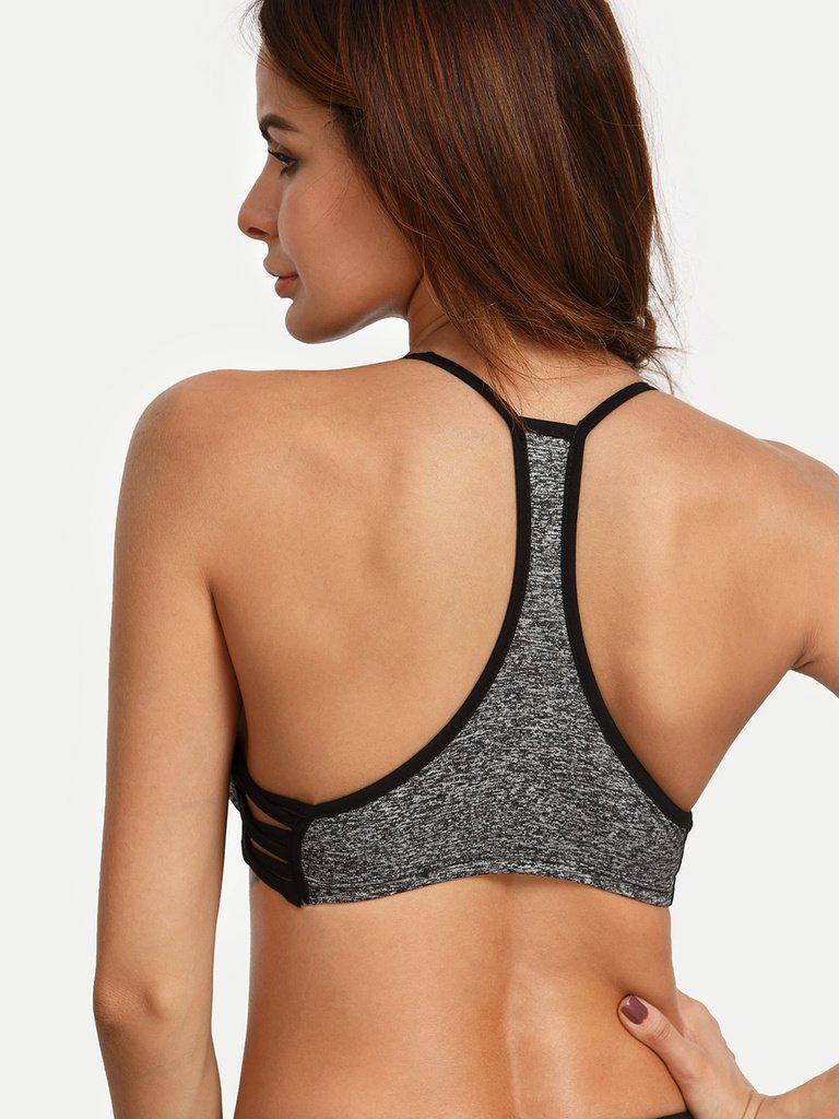 Crisscross Side Sport Bra-sportswear-Des Mess