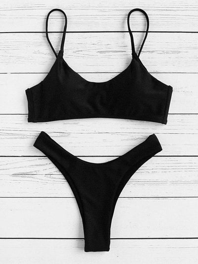 High Leg Bikini Set-swimwear-Des Mess