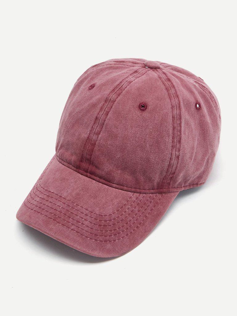 Embroidered Hole Detail Baseball Cap-accessories-Des Mess