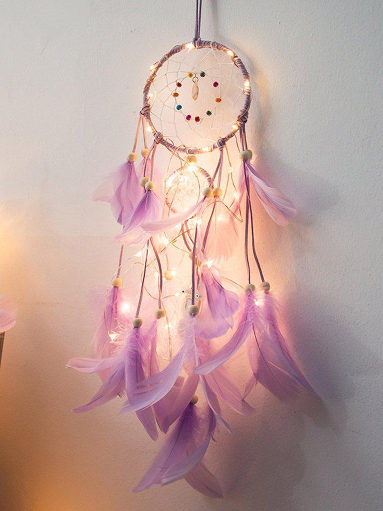 Feather Fringe Dreamcatcher Light-others-Des Mess