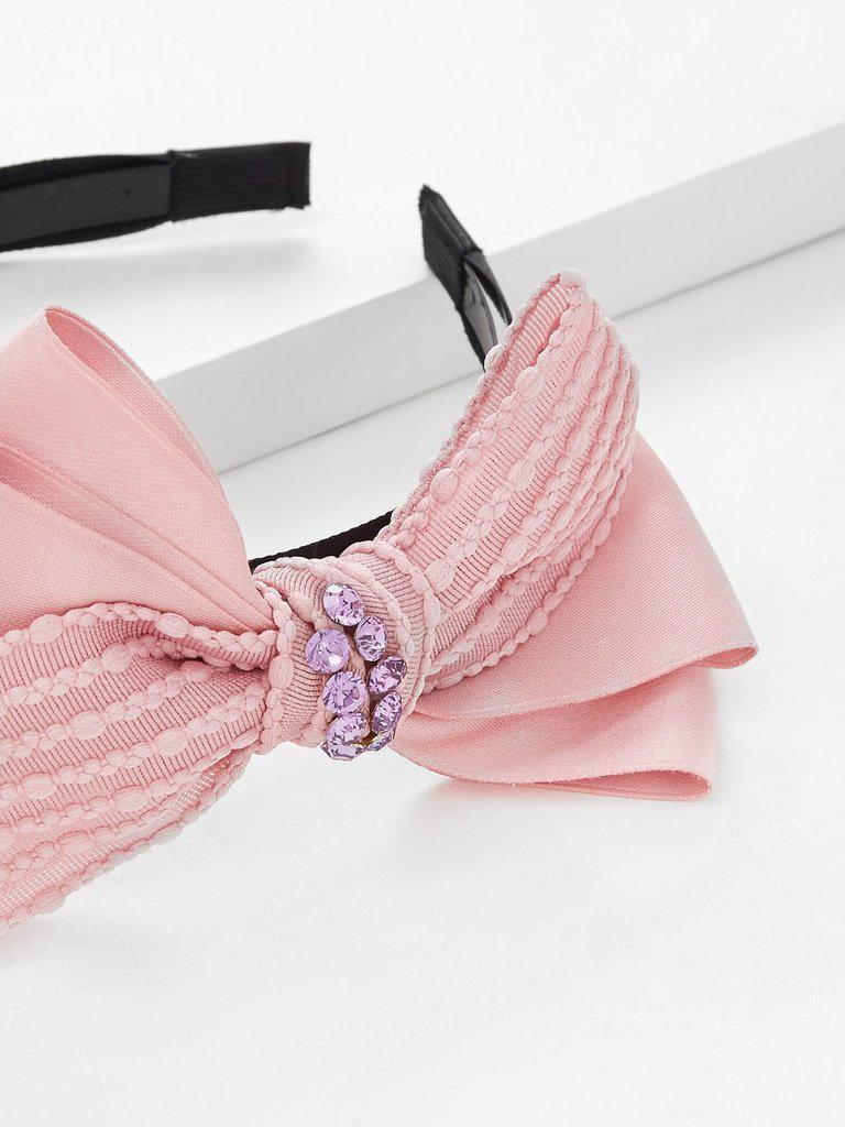 Rhinestone Bow Design Hair Tie-hair-Des Mess