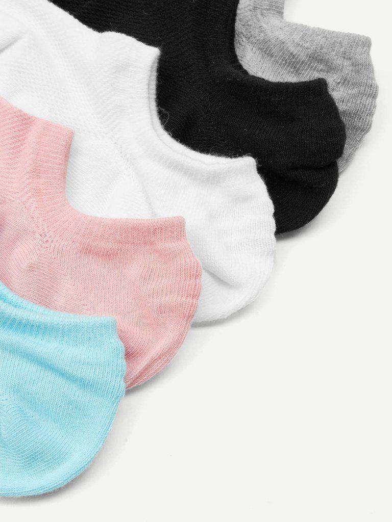 Minimalist Cotton Ankle Socks 5 Pairs-accessories-Des Mess