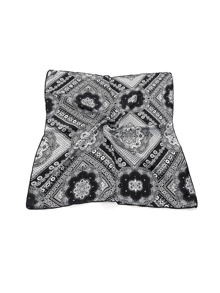 Flower Print Bandana Scarf-accessories-Des Mess