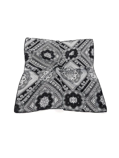 Flower Print Bandana Scarf-accessories-Des Mess