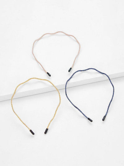 Wave Shape Headband 3pcs-hair-Des Mess