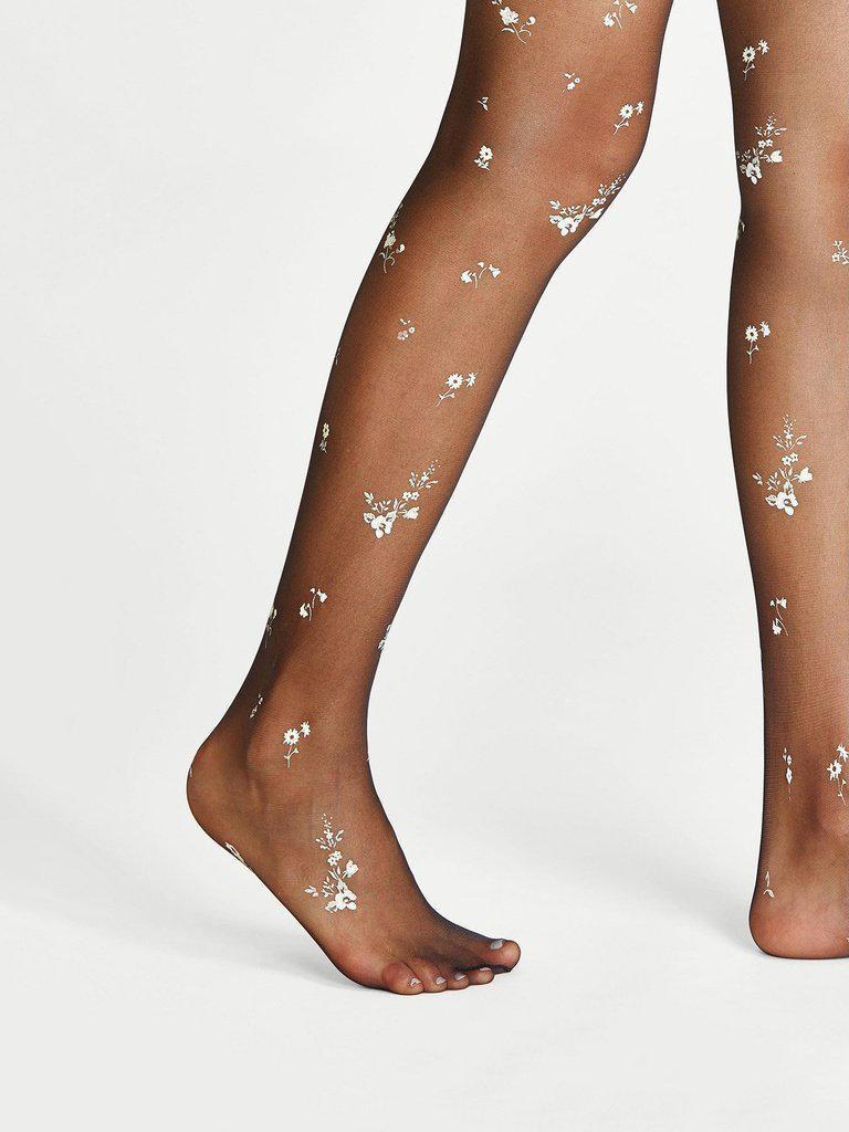 Calico Print Tights-accessories-Des Mess