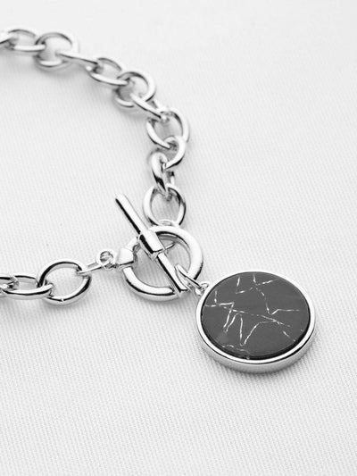 Round Charm Link Bracelet--Des Mess