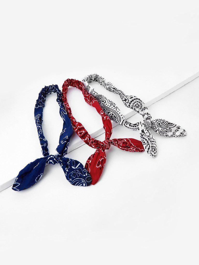 Graphic Print Cute Ear Headband-hair-Des Mess