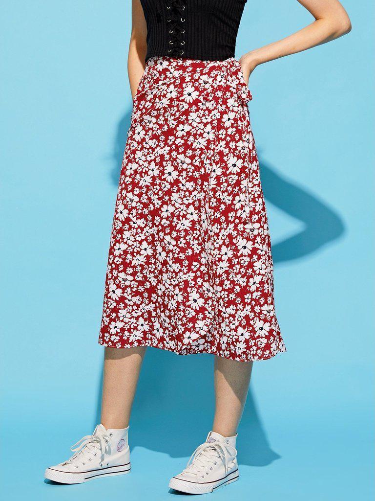 Calico Print Skirt-bottom-Des Mess
