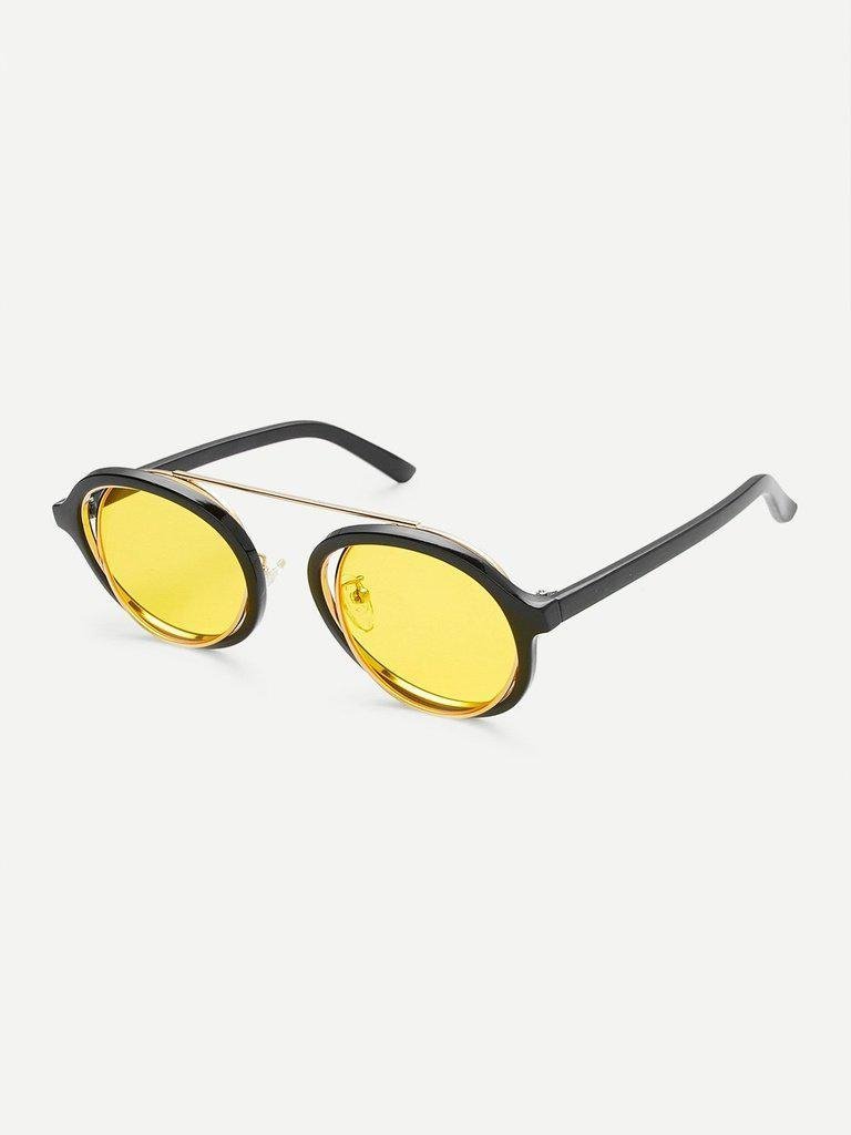 Double Frame Tinted Lens Sunglasses-accessories-Des Mess