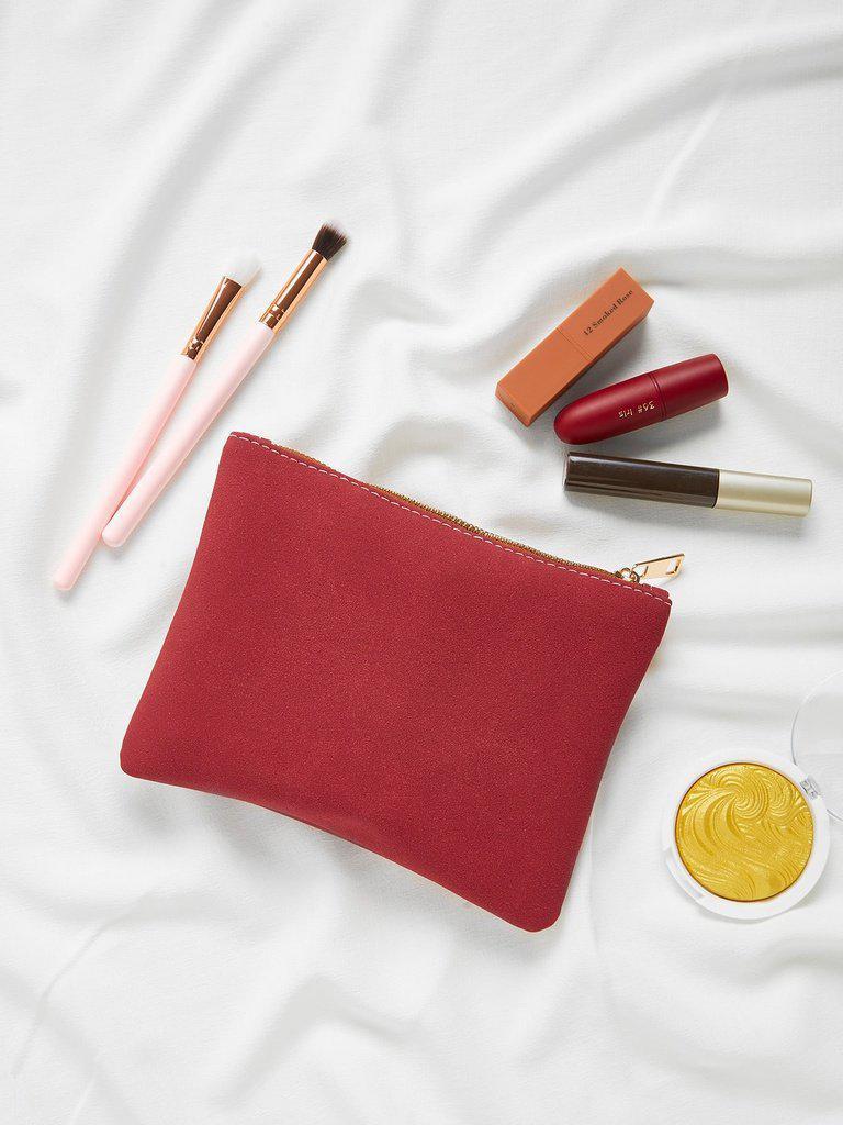 Suede Makeup Bag-makeup-Des Mess