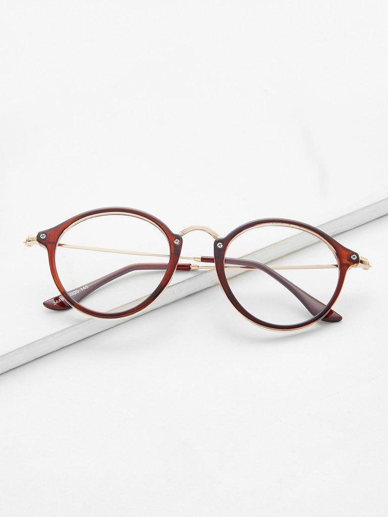 Metal Top Bar Round Glasses-accessories-Des Mess
