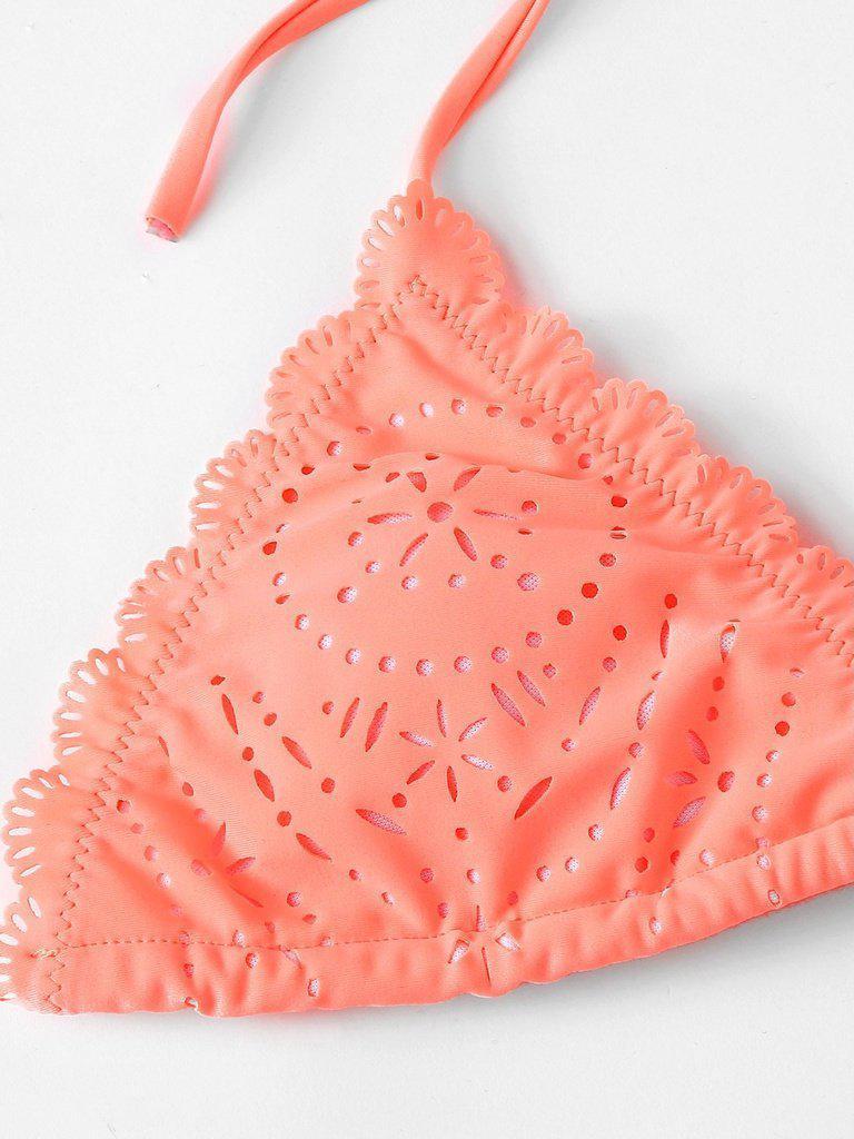 Scalloped Trim Bikini Set--Des Mess