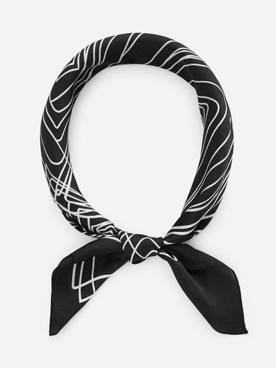 Abstract Line Print Bandana-accessories-Des Mess