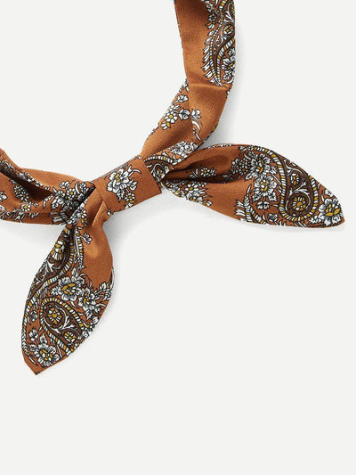 Paisley Print Twilly Scarf-accessories-Des Mess