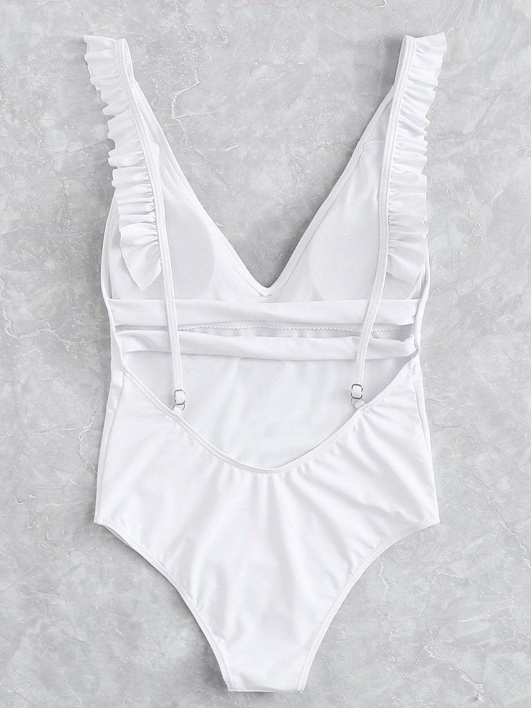 Open Back Ruffle Swimsuit-swimwear-Des Mess