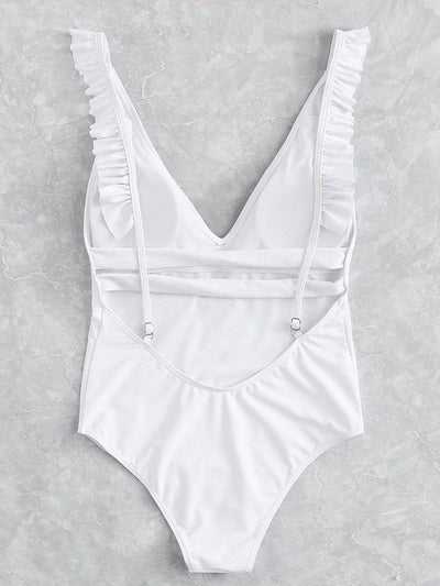 Open Back Ruffle Swimsuit-swimwear-Des Mess