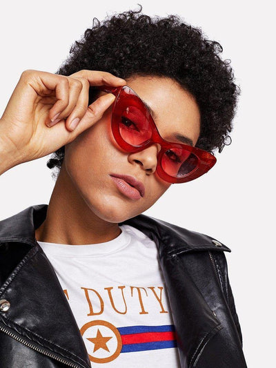 Tinted Lens Cat Eye Sunglasses-accessories-Des Mess