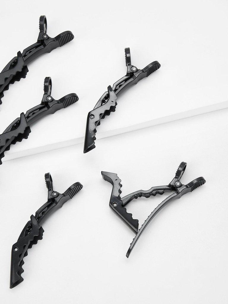 6pcs Salon Croc Hair Styling Clips-makeup-Des Mess