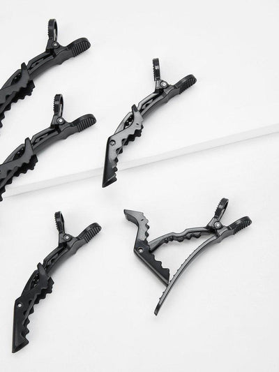 6pcs Salon Croc Hair Styling Clips-makeup-Des Mess