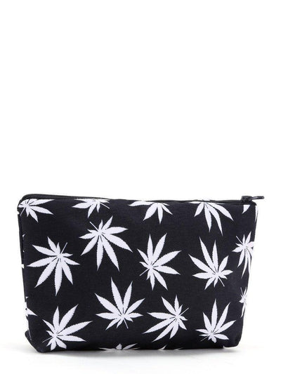 Maple Leaf Print Zipper Pouch-makeup-Des Mess