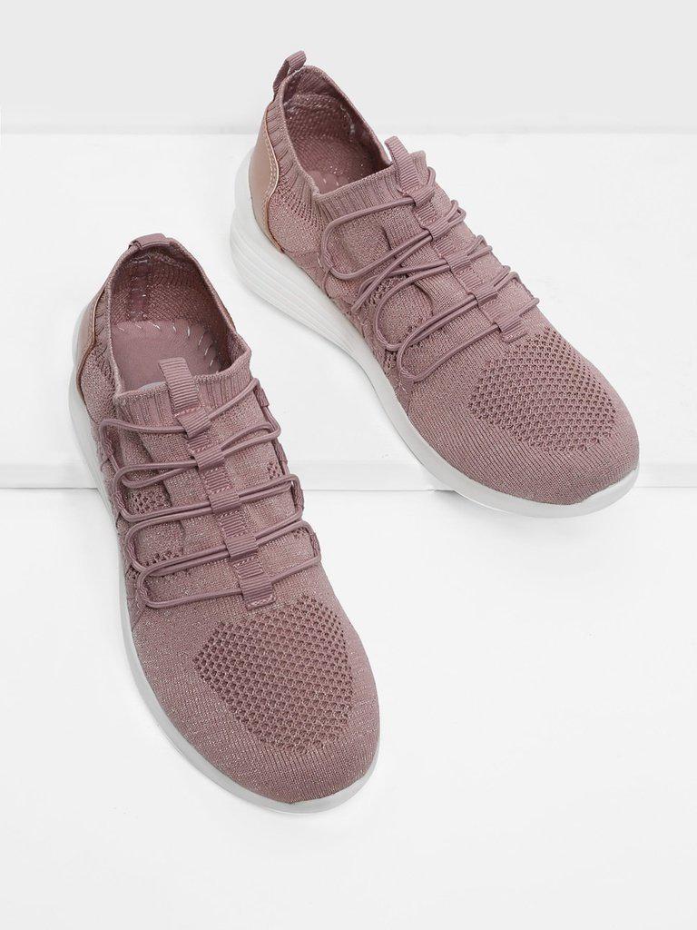 Knit Design Slip On Sneakers-shoes-Des Mess